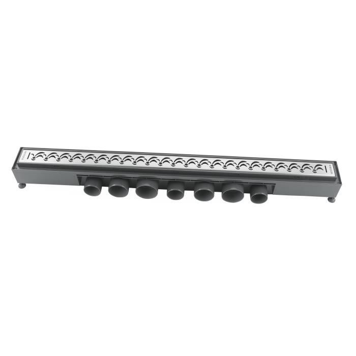 WIRQUIN Caniveau de douche Express'eau - 700 mm - Grille joker