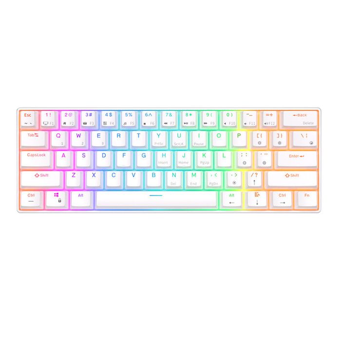 Clavier mécanique sans Fil 60% Triple Mode BT5.0/2.4 G/USB-C RK ROYAL KLUDGE RK61 avec logiciel