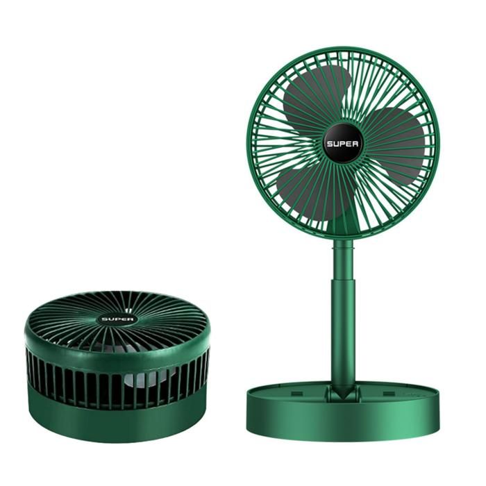 Ventilateur de table - NOBRAND - Pliable - Rechargeable USB - 3 vitesses - Silencieux - Nobrand