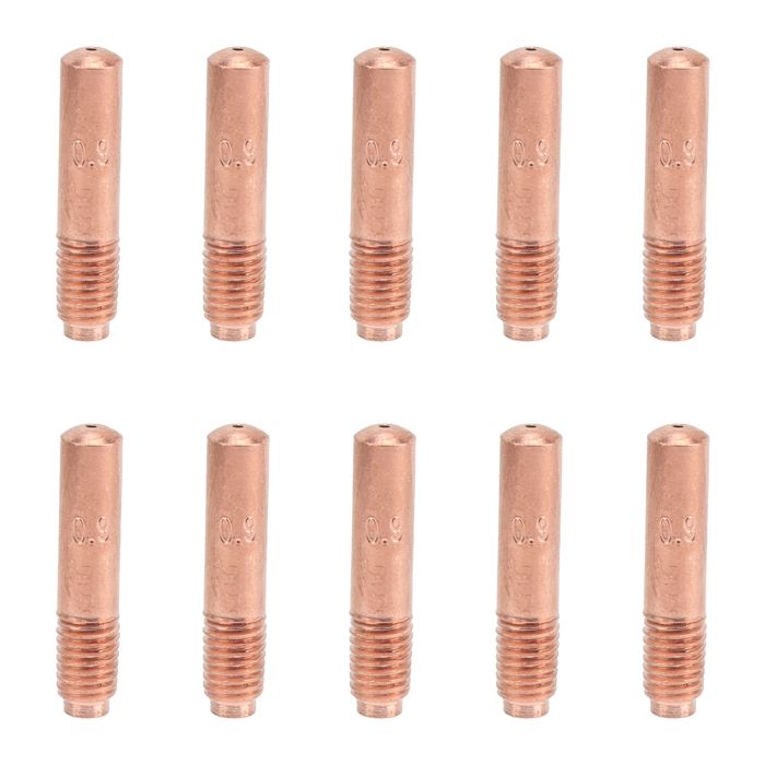 STM Der Meisterladen Lot de 10 buses de soudage à tube de contact 0,6 mm-1,2 mm M6 x 25 MIG/MAG type 14/15 (10 pièces 0,6 mm