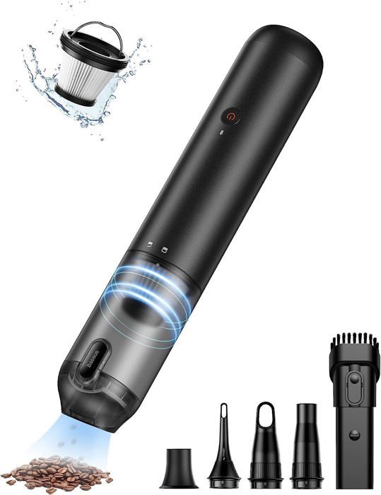 Aspirateur à Main Sans Fil 3 En 1-12000PA-sac De Rangement-soufflage