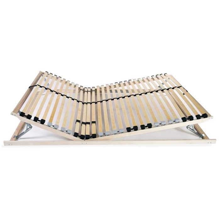 Sommier à lattes -LEMON - sans matelas avec 28 lattes 7 zones 140x200 cm 367