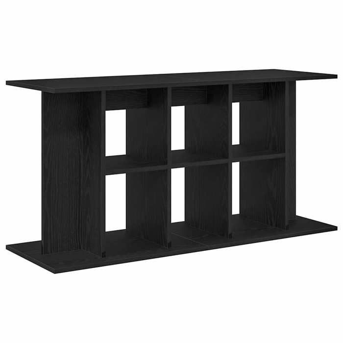 Support pour aquarium - gkk - avec grand espace de rangement - chêne noir 120x40x60 cm bois dingénierie @117