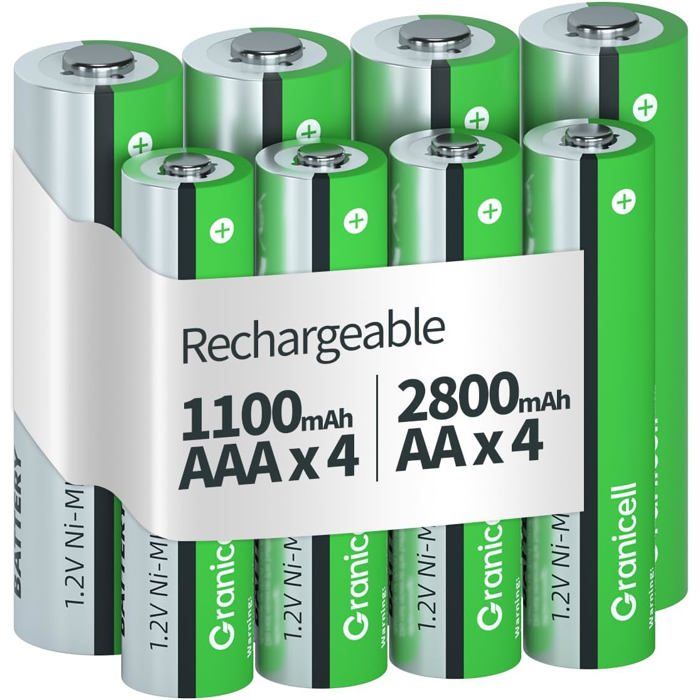 Lot de 2 piles rechargeables AA 9,6 V 2800 mAh avec prise SM-2P et câble de charge USB pour voiture radiocommandée télécommandée, camion, réservoir Lot de 2 piles rechargeables AA 9,6 V 2800 mAh avec prise SM-2P et câble de charge USB pour voiture radiocommandée télécommandée, camion, réservoir