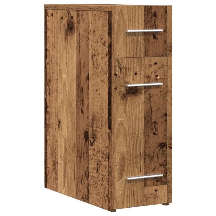 PROMOTION Armoire à pharmacie - Bois ancien 20x455x60 cm - Bois dingénierie 75501 - BestMeuble