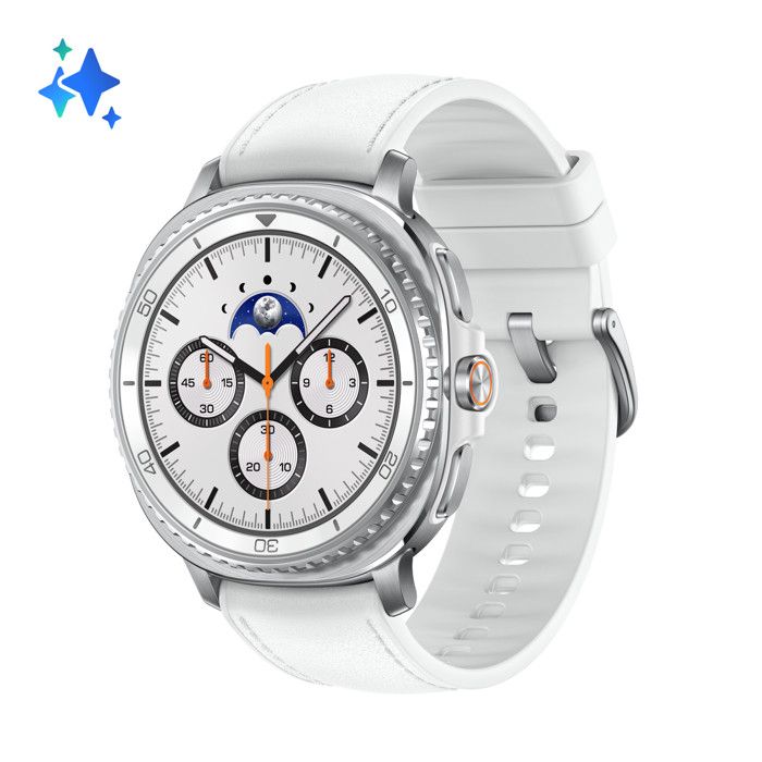 Samsung Galaxy Watch8 Classic Bianco Smartwatch 46mm GPS WiFi AI - vue 2