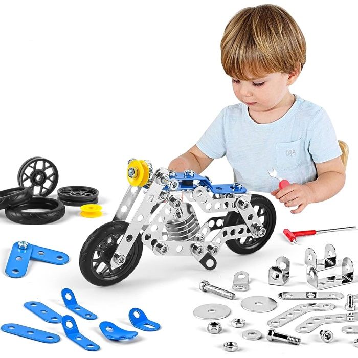 Jeu de Construction - Motos en blocs de construction5 formes différentes cadeau idéal pour les garçons