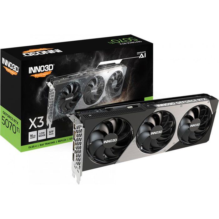 Carte Graphique Inno3D GeForce RTX 5070 Ti X3 – 16 Go GDDR7, PCI Express 5.0 - vue 3