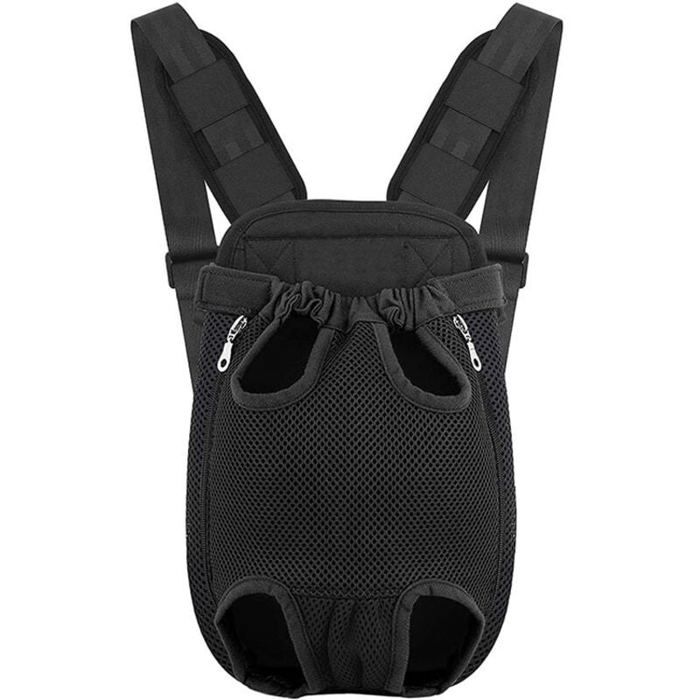 Sac transport ventral chien M – sac à dos portable noir randonnée Label