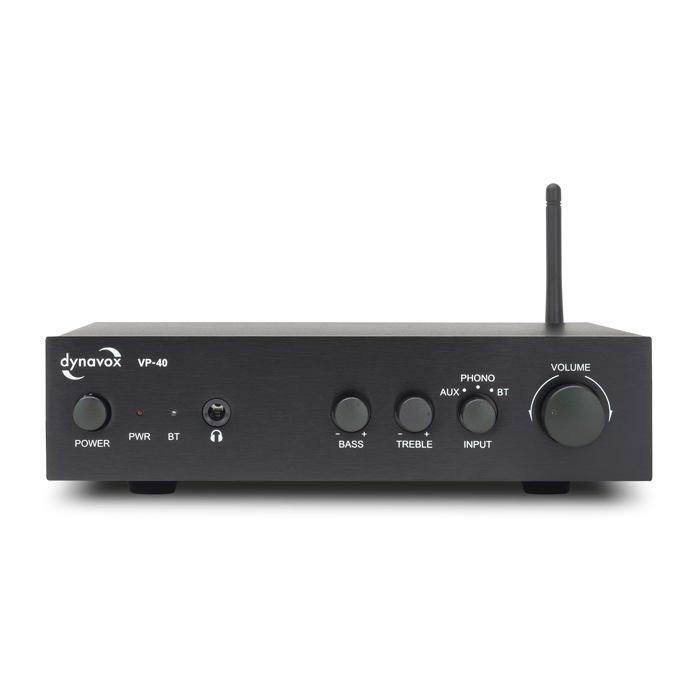 Ampli compact stéréo - Dynavox - Entrée Phono - Bluetooth 5.0 - Réglage Basses/Aigües - Prise Casque - 2x20W