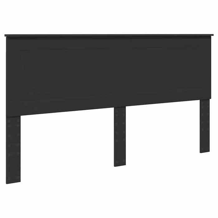 Promo 2026 Armoire de tête de lit pour Lit 2 personnes - Tête de lit Chêne noir 200cm Bois dingénierie 7757149