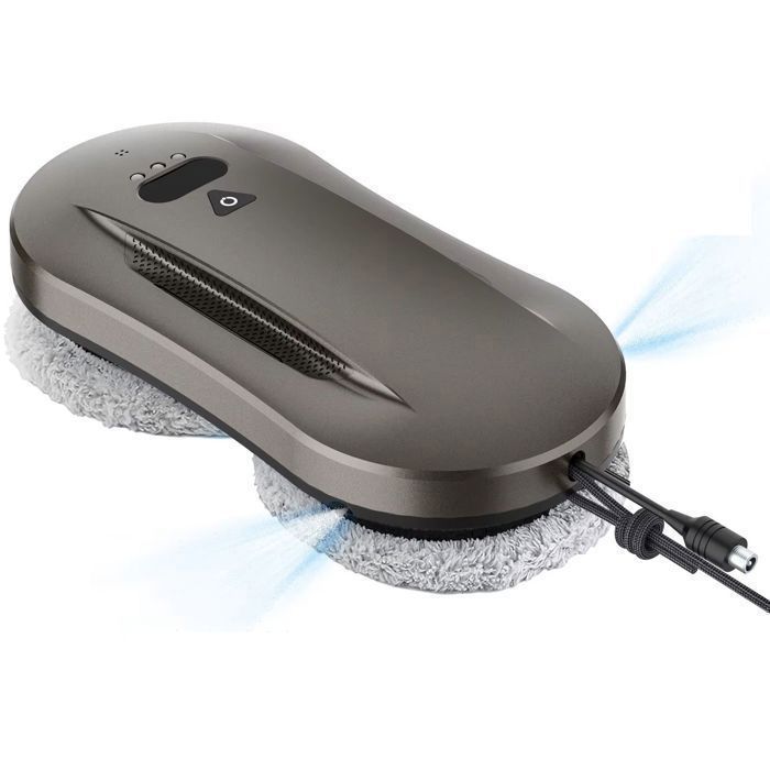 Robot Nettoyeur de Vitres Double Pulvérisateur Robot Laveur de vitres 5600 Pa Télécommande - Tcc