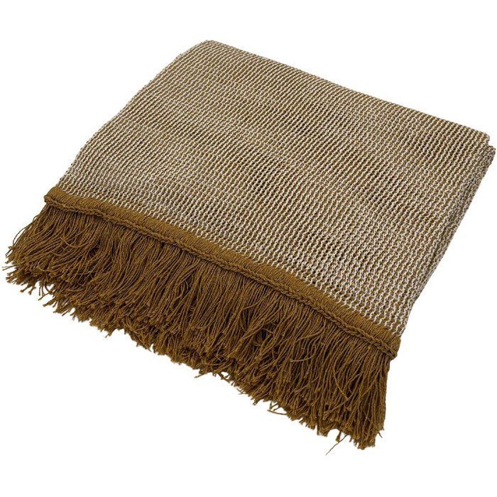Rideau Portière - Toison dOr - Ocre & Ecru - 140 x 240