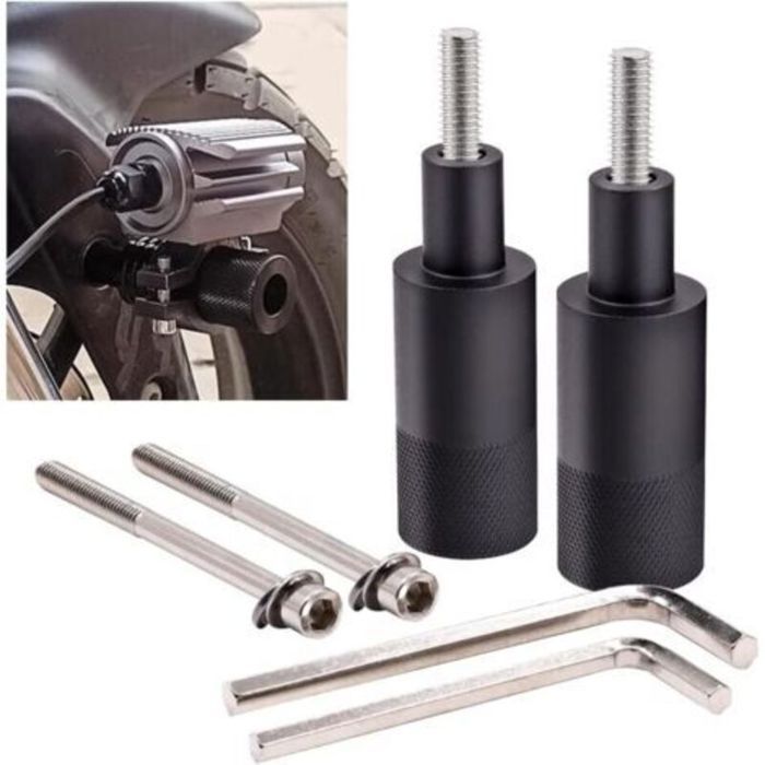 2 Supports Phare Moto Universels M6/M8 – Alliage Ø1-2.4 pour Feux LED/Feux Antibrouillard
