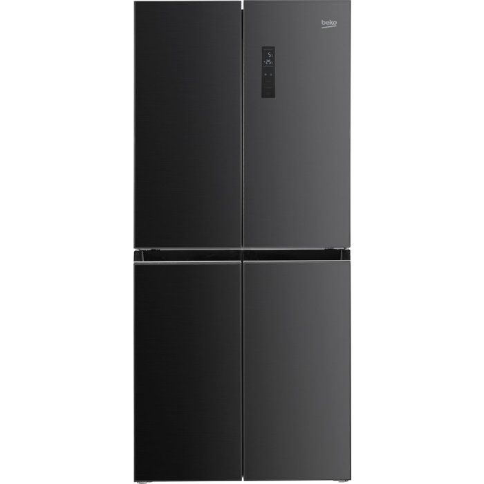 Réfrigérateur multiportes - BEKO - GNO4031GS - 401 L - No Frost - Classe E - Affichage Externe - 180x79x70 - Dark Inox