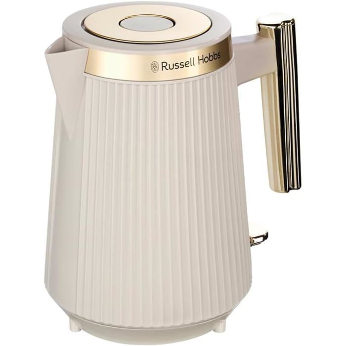 Bouilloire Électrique 17L 2400W Bec Verseur Précis Niveau Eau Visible Couvercle Automatique Base 360° Gris Mat