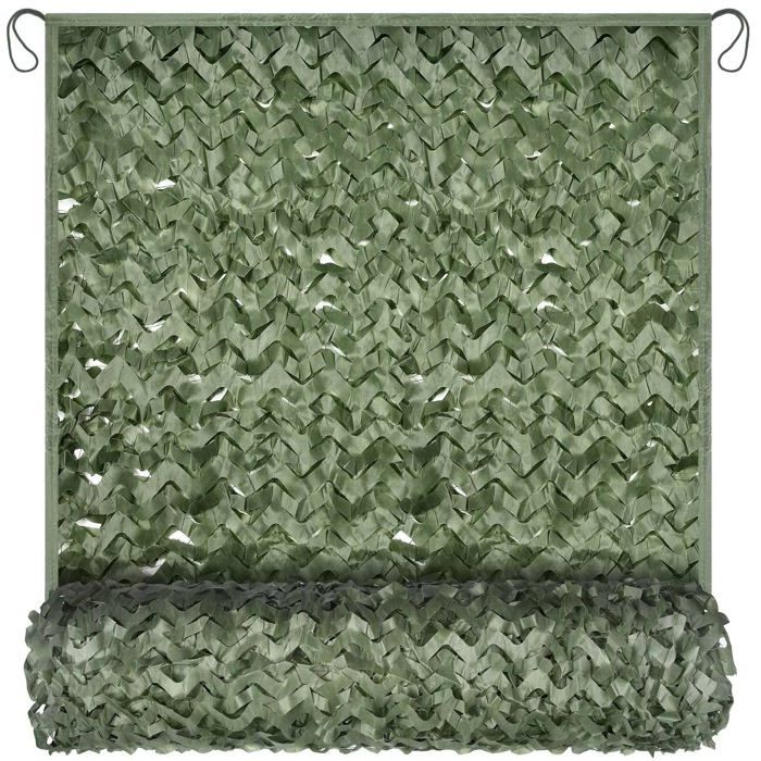 Filet de camouflage 2 x 3 m — Filet dombrage de camouflage à laspect toile de jute   offre de lombre et une protection solaire.