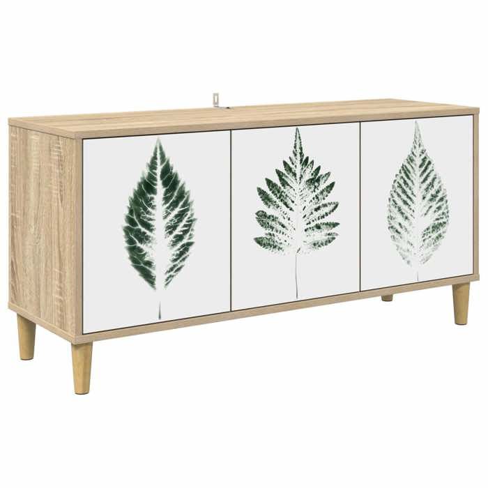 Nouveau Meuble TV HANAU 102 x 33 x 50 cm Sonoma Bois dingénierie poids:18.3 kg_1024