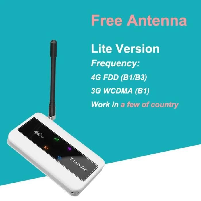 Lite-w - Routeur Wi-Fi sans fil avec carte SIM, 150Mbps, modems réseau ...
