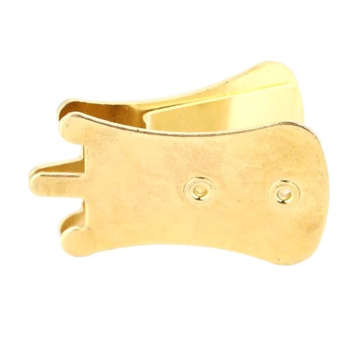 PINCE A CRAVATE vintage SAXOPHONE INSTRUMENT MUSIQUE doré et argenté