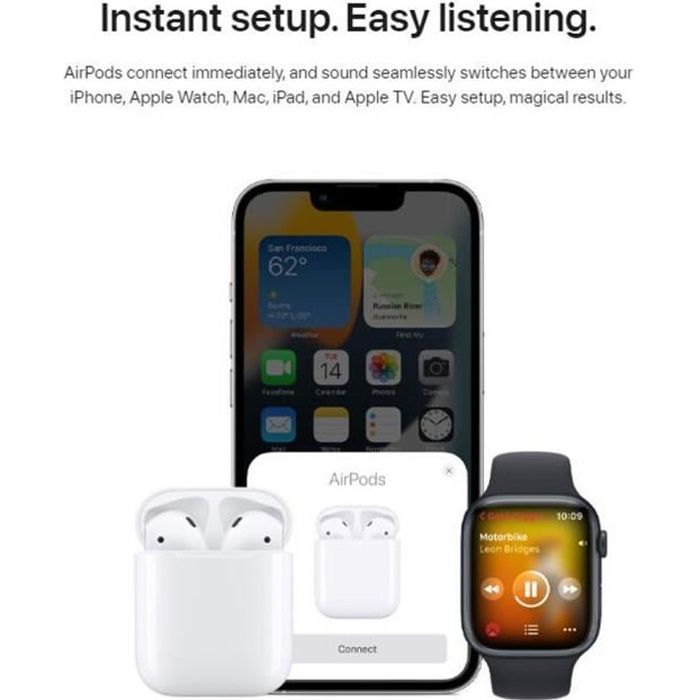 Boitier De Charge Sans Fil Compatible Avec Airpods Pro 1 Et 2