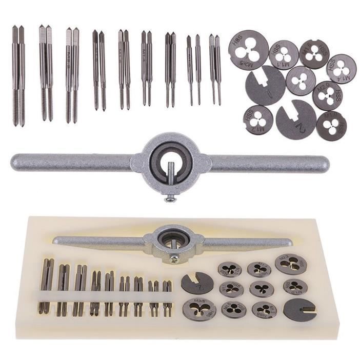 Kit de mini tarauds m/étriques en acier rapide M1-M1.6
