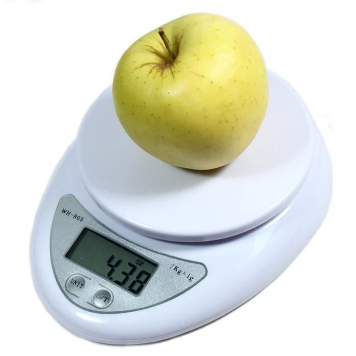 Rhorawill Balance De Cuisine Numérique Haute Précision 5kg/0.1g - Balance Alimentaire USB Acier Inoxydable