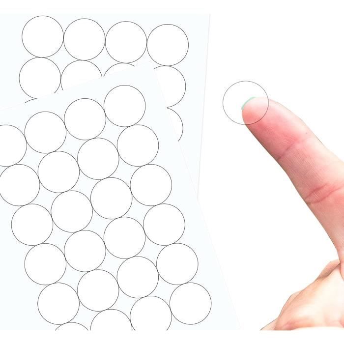 Lot De 100 Pierres Transparentes En Plastique WISSNER - 20 Mm De Diamètre, Incassables Pour Bricolage Et Décoration
