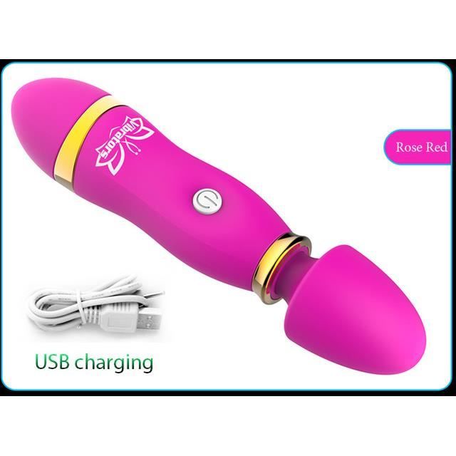Appareil de massage,Vibrateur sans fil, chargeur USB, jouets pour adultes,  sexe pour Couples, godemiché, point G, jouet - Type Red