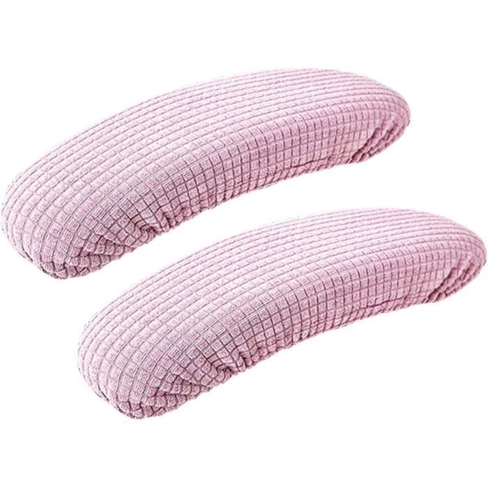 Housses Accoudoirs Élastiques Amovibles - Protection Imperméable Pour Chaise Bureau | Gris Foncé - 1 Paire