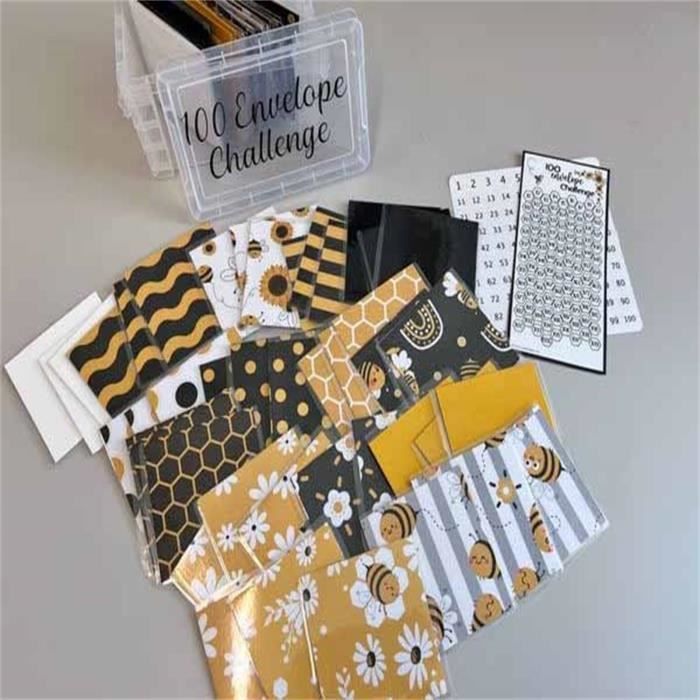 Boîte Défi Enveloppe JchAouY 100 Envelope Challenge Box Set, Money Saving  Program Challenge Box B - Cdiscount Beaux-Arts et Loisirs créatifs