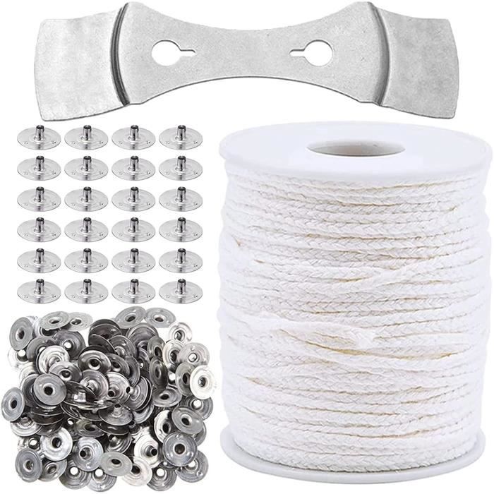 Mèche Pour Bougie D'extérieur - 10 Mm De Diamètre, Longueur 1 Mètre, Blanche