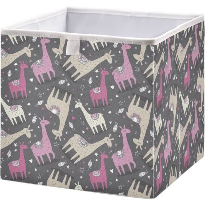 Lot De 2 Bacs De Rangement Cubiques Pliables - 27x27x27 Cm, étanches, Avec Poignées, Pour étagères Et Placards - 6