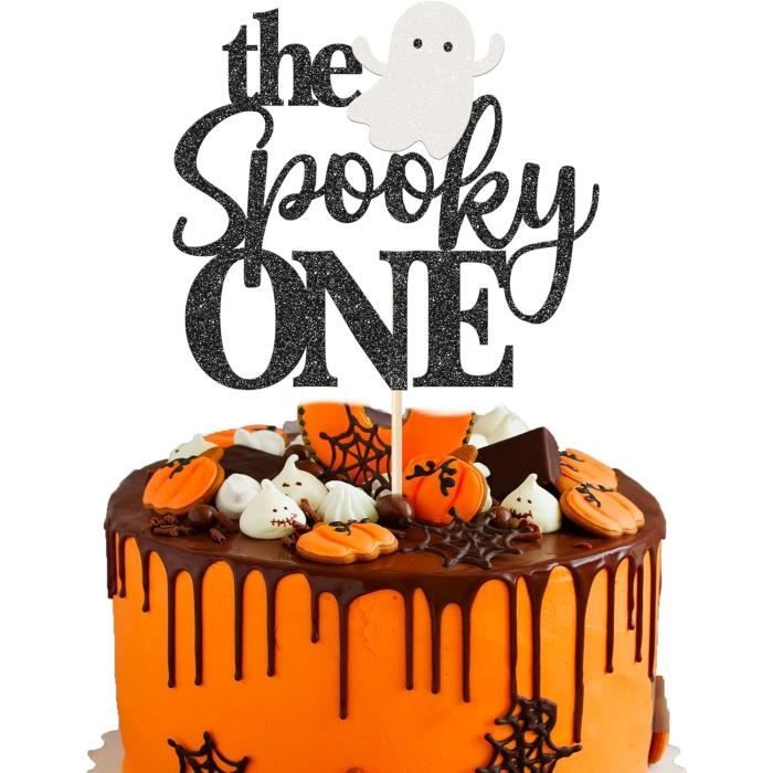 1 Pièce The Spooky One Cake Topper Paillettes The Spooky One