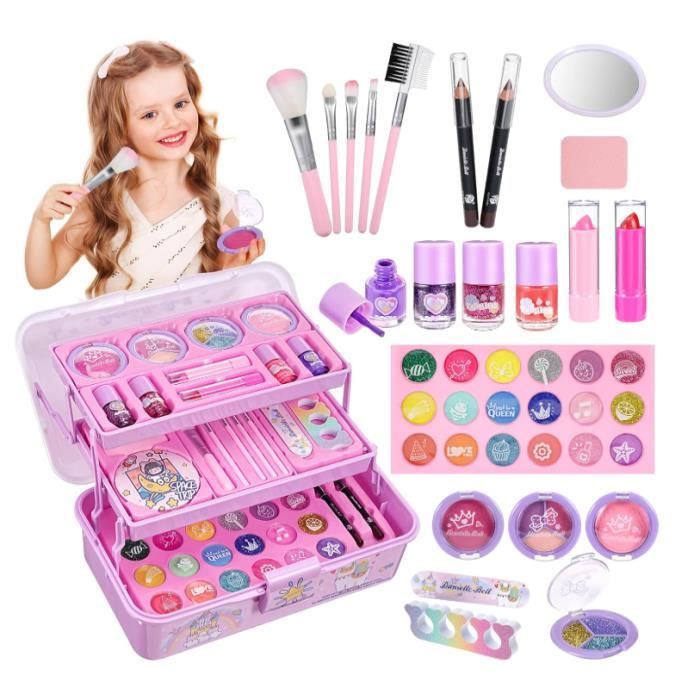 Girls Makeup Blush Set, 20pcs avec Sac cosmétique Maquillage Enfant Fille  Jouet Fille Cadeaux de 3 4 5 6 7 8 9 10 Ans - Cdiscount Jeux - Jouets