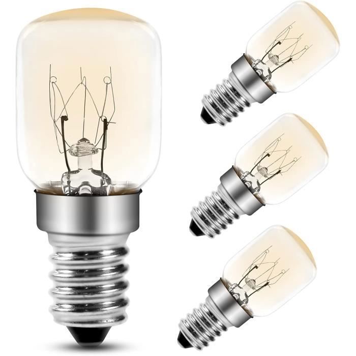 Ampoule Four 25W E14 T25 Ampoule Incandescence 2200K Blanc Chaud 300 Degres Ampoules Pour Four Micro-ondes Lot de 4