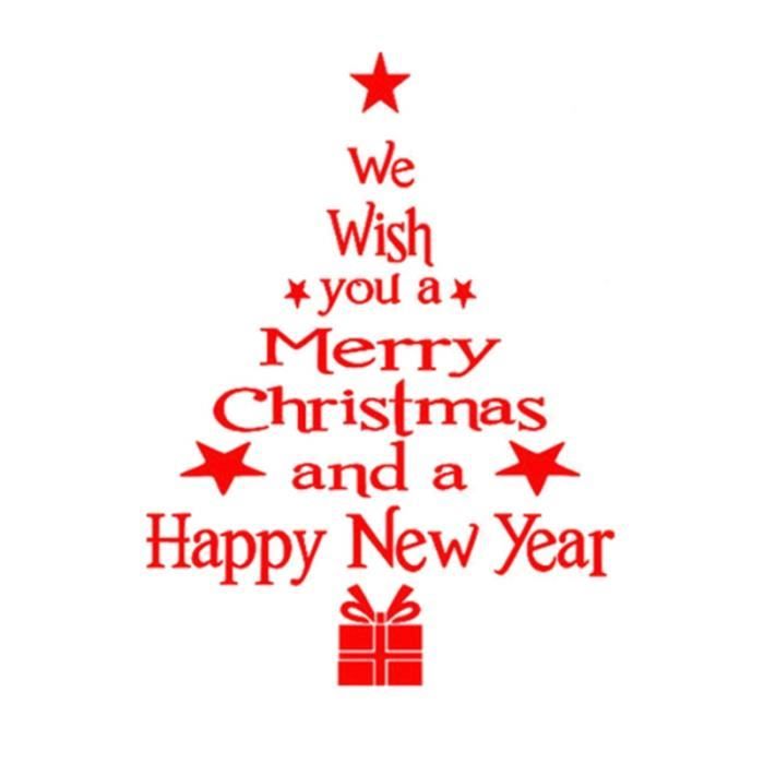 Nouveau sticker mural sapin de NoëlRouge Cdiscount Maison