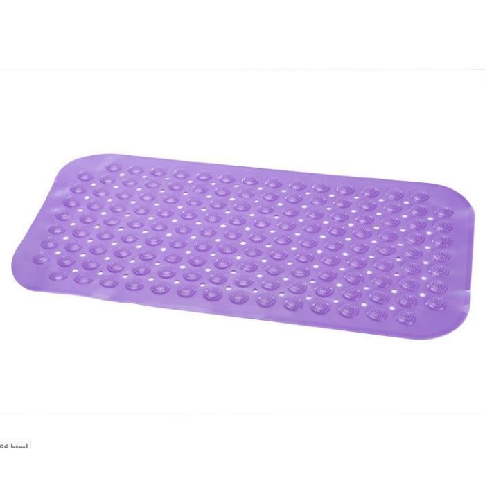 Tapis De Bain Antiderapant Carre Violet Fond De Baignoire Securite Enfant Descente De Bain Anti Moisissure Glisse Pas Cher 71 36cm Achat Vente Tapis De Bain Cdiscount