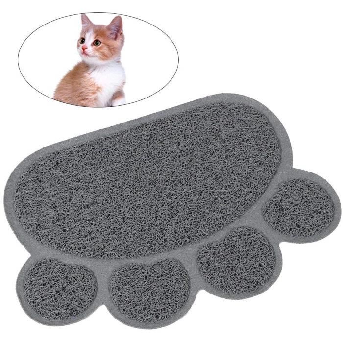 Tapis De Litiere Pour Chat Tapis Antiderapant Forme De Pate Alimentation Eau Tapis De Table Tapis Pour Chien Pet Cat Kitty 30 40c Cdiscount Animalerie