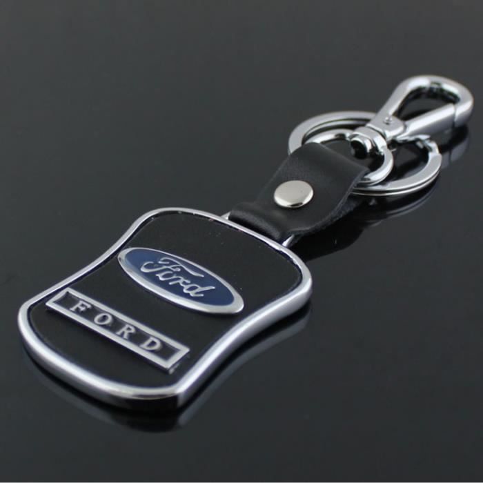 Ford RS2000 porte-clés en cuir avec un dôme autocollant
