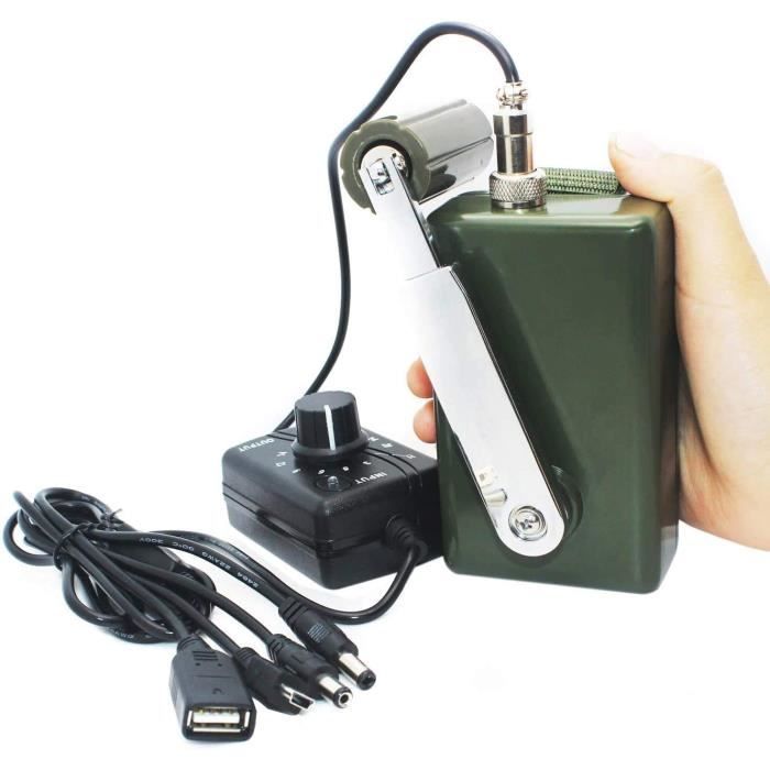 LTQ Vapor Generateur de manivelle 30 W 0-28 V Dynamo portable etanche  Chargeur militaire pour recharger votre telephone porta - Cdiscount  Téléphonie