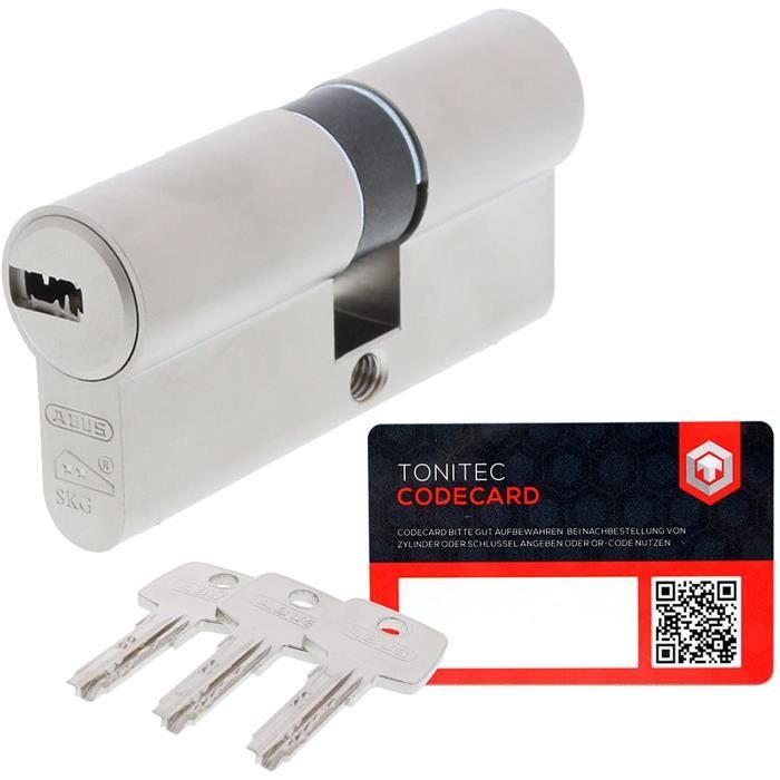 Pro Lot De 3 Cylindres De Serrure Profilés, 35-40, Massifs, À Fermeture Identique, Double