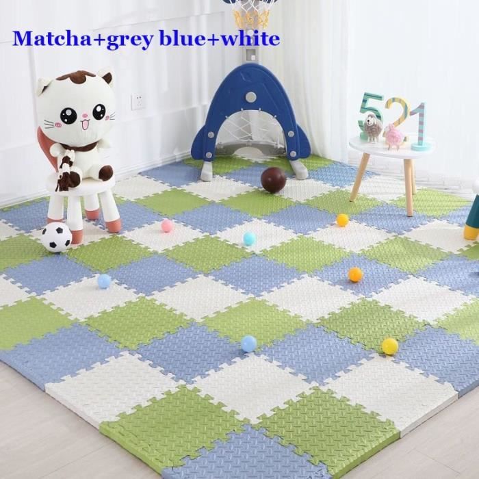 Puzzle tapis mousse eva 12 pièces hombuy® 32.5 x32.5 cm tapis de jeu  enfants - Conforama