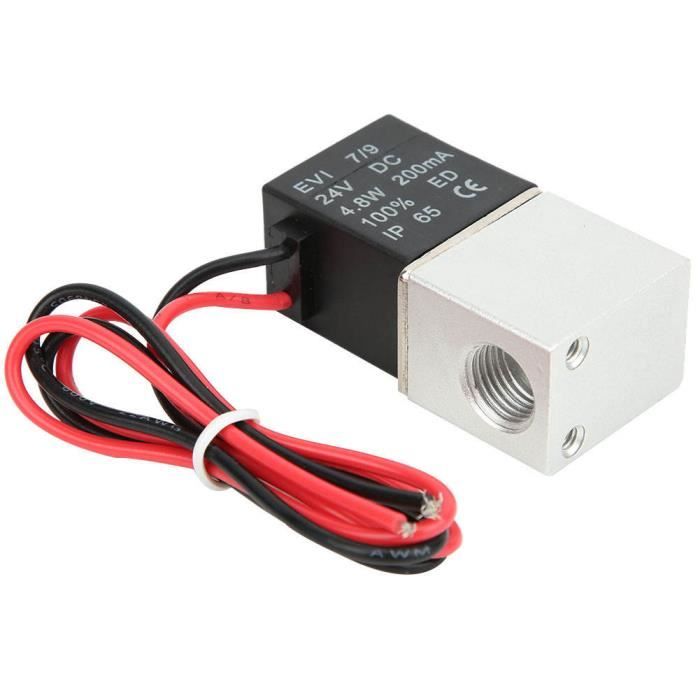 LIUCH Électrovanne Électrique Miniature 12V CC 3 Voies 2 Positions - Contrôle Débit Eau Air Pour Robot Balayeur Domestique CJWV16-3A12A