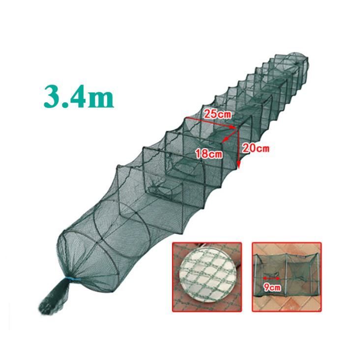 Filet de pêche - 50 m de long, 1,5 m de haut, nylon, 3 couches, Heavy Filet de pêche - 50 m de long, 1,5 m de haut, nylon, 3 couches, Heavy