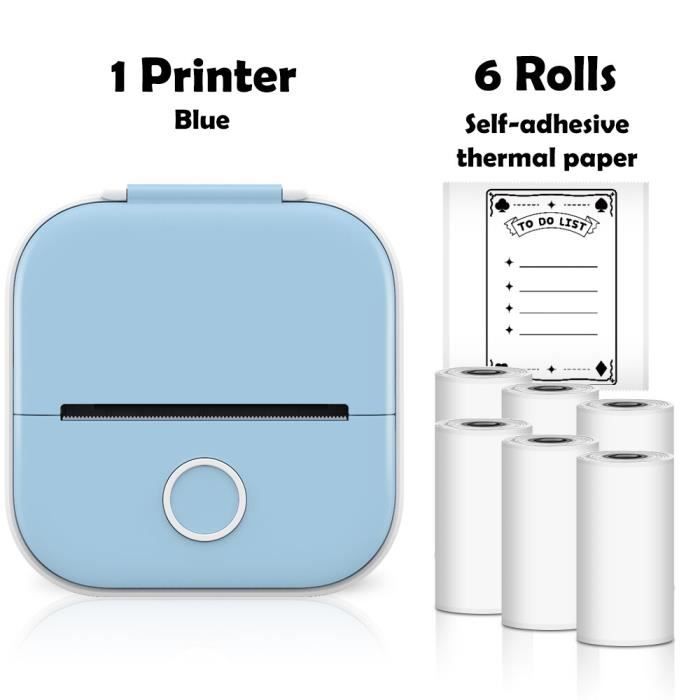 Toutes nos imprimantes,Mini-imprimante thermique Portable sans fil T02, autocollant de poche,pour étiquettes d- B-6 Rolls Adhesive - Cdiscount  Beaux-Arts et Loisirs créatifs