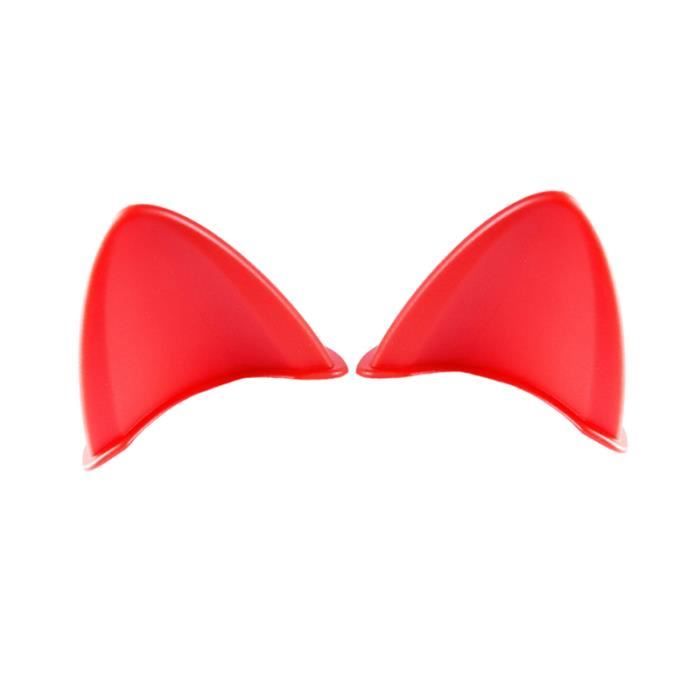 BEPSYOM 2 Paires Oreilles De Chat Pour Casque Moto - Décorations Mignonnes Autocollantes, Accessoires Personnalisés TPU ABS
