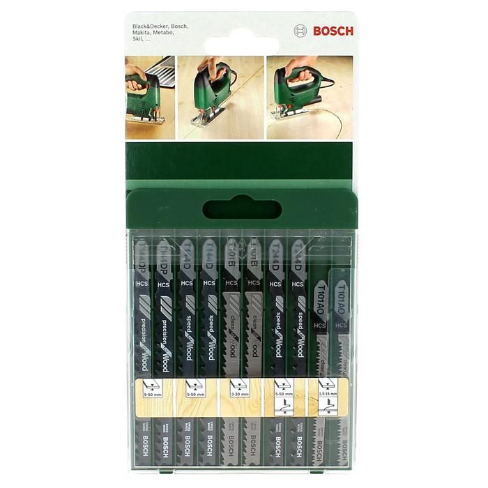 Bosch - 3 Lames Scie Sauteuse T 744 D Speed For Wood - Pour Bois Tendre Et Matériaux Épais