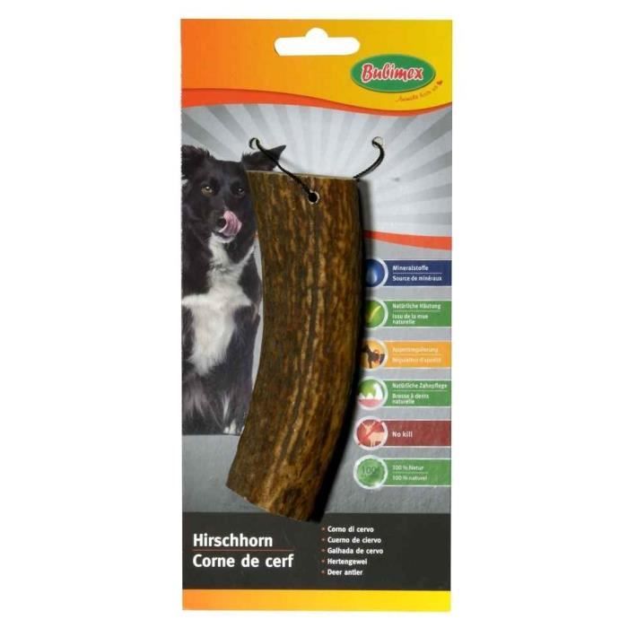 Comparer les prix de Bubimex - Bois de cerf pour chiens - Tailles S, M et L - Nettoyage naturel des dents