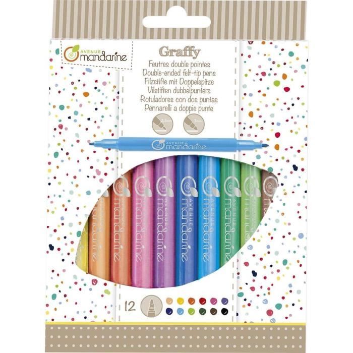 Stock Bureau - AVENUE MANDARINE Carnet De 12 Cartes D'invitation 17 X 10 Cm Urban